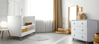 Ayda 3 Piece Nursery Furniture Set | White - Mokee