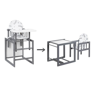 Mokee® Duo | 2 in 1 Highchair | Graphite - Mokee